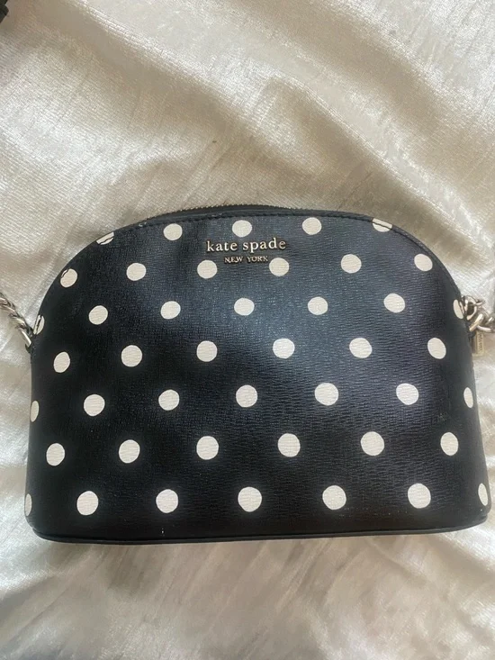 kate spade Black and White Polka Dot Crossbody Bag - Picture 3 of 6